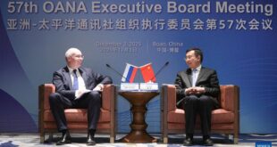 رئيس شينخوا يلتقي ضيوفا أجانب مشاركين في اجتماع "أوانا" في الصين