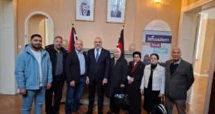 هناء الوزير تلتقي السفير ليث عرفة في برلين وتشارك في فعاليات التضامن مع الشعب الفلسطيني