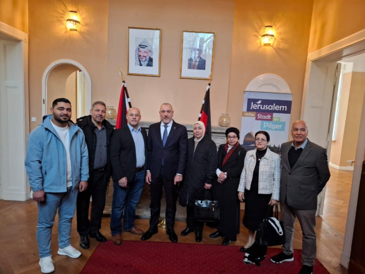 هناء الوزير تلتقي السفير ليث عرفة في برلين وتشارك في فعاليات التضامن مع الشعب الفلسطيني