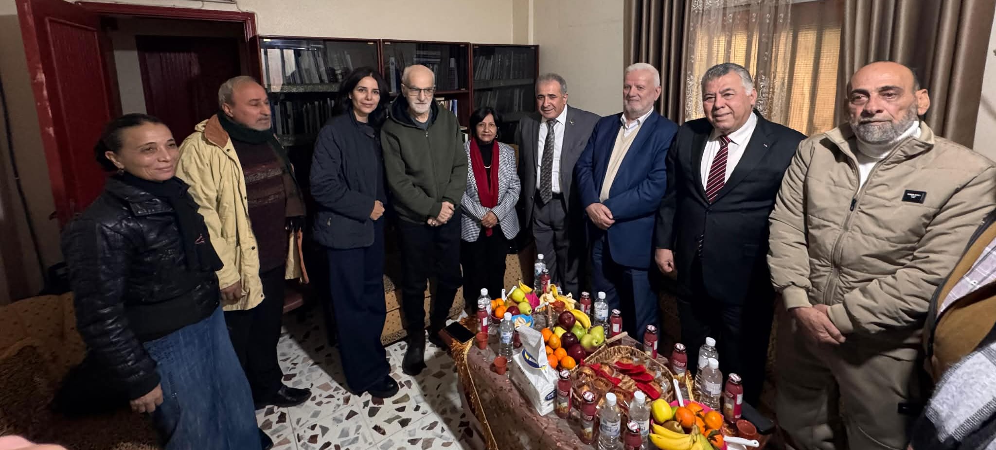 زيارة وفاء و عرفان لعضو المجلس الثوري لحركة فتح رفعت شناعة