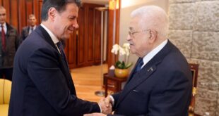 الرئيس محمود عباس يلتقي زعيم حزب خمس نجوم الإيطالي