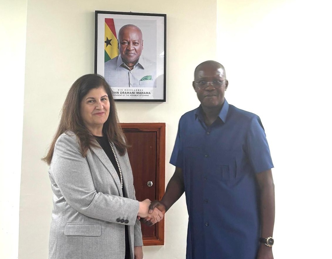 وزيرة الخارجية فارسين أغابكيان شاهين تلتقي النائب الأول لرئيس البرلمان الغاني