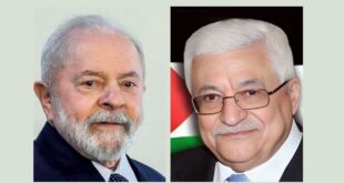 الرئيس محمود عباس يتلقى اتصالا هاتفيا من نظيره البرازيلي