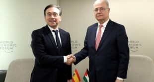 رئيس الوزراء يبحث مع وزير خارجية إسبانيا التنسيق وتعزيز الدعم السياسي والدبلوماسي والمالي لدولة فلسطين