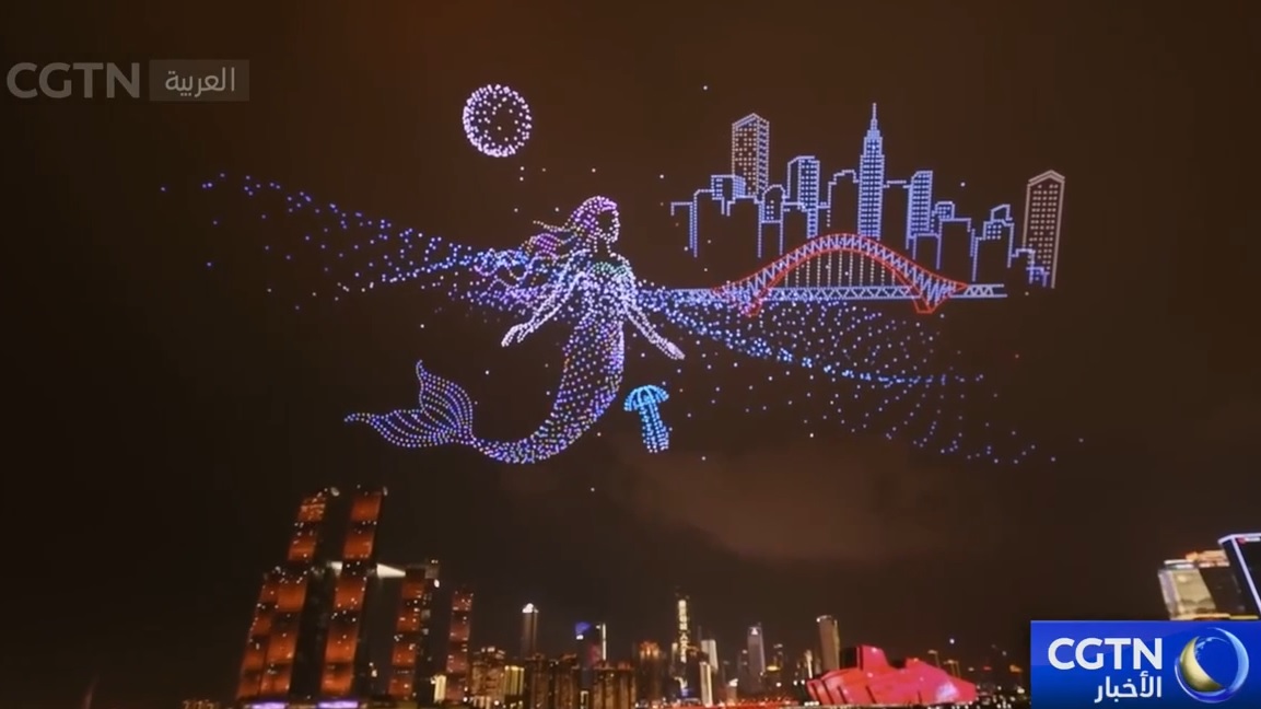 تقنية الطائرات المسيرة تتيح لغة بصرية جديدة في تشونغتشينغ