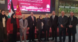 وفد قيادي من جبهة النضال يشارك في حفل وداع السفير الصيني لدى فلسطين