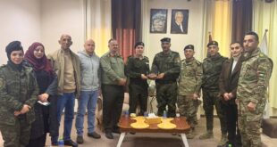 التوجيه السياسي والوطني يلتقي قائد منطقة طولكرم