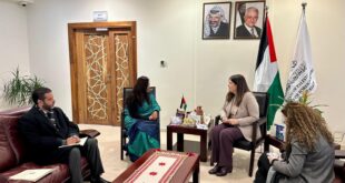 الوزيرة شاهين تلتقي رئيسة مكتب تمثيل الهند لدى دولة فلسطين