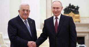 الرئيس محمود عباس يبحث مع الرئيس الروسي فلاديمير بوتين آخر المستجدات والتطورات السياسية