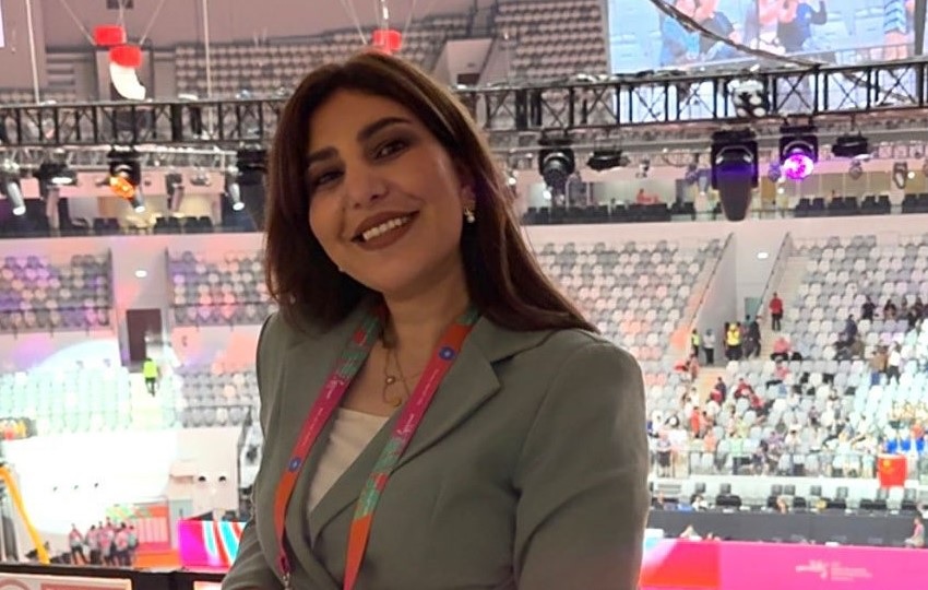 أول حكم فلسطيني: ندى الأطرش تحصل على الشارة الدولية بالجمباز