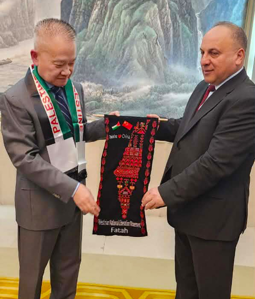 وزير دائرة العلاقات الخارجية للحزب الشيوعي الصيني يلتقي الوفد الاستطلاعي الـ31 لحركة فتح
