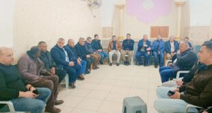 محافظة سلفيت ومؤسستها الأمنية يقدمون واجب العزاء لاهالي بلدة ديربلوط بوفاة شقيق السفير فائد مصطفى