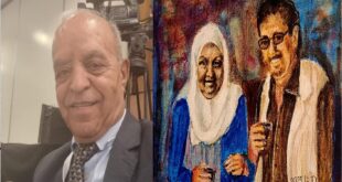 عام الوجع الهادئ ، حين يشبه الغياب وطنا ، لوحة الفنان : محمد الدغليس ، كلمات د. وليد العريض