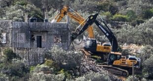 الاحتلال يهدم منزلا قيد الإنشاء في بلدة كفر الديك غرب سلفيت