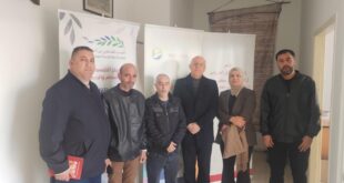 وفد من جبهة النضال الشعبي الفلسطيني يلتقي المركز الفلسطيني لقضايا السلام والديمقراطية (PCPD)