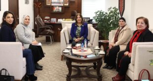 وزيرة شؤون المرأة تلتقي وفد طاقم شؤون المرأة لبحث سبل التعاون واستحقاقات المرحلة لقضايا المرأة