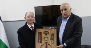 الفريق جبريل الرجوب يشيد بموقف الصين الداعم لفلسطين خلال لقائه بالسفير الصيني تسنغ جيشين