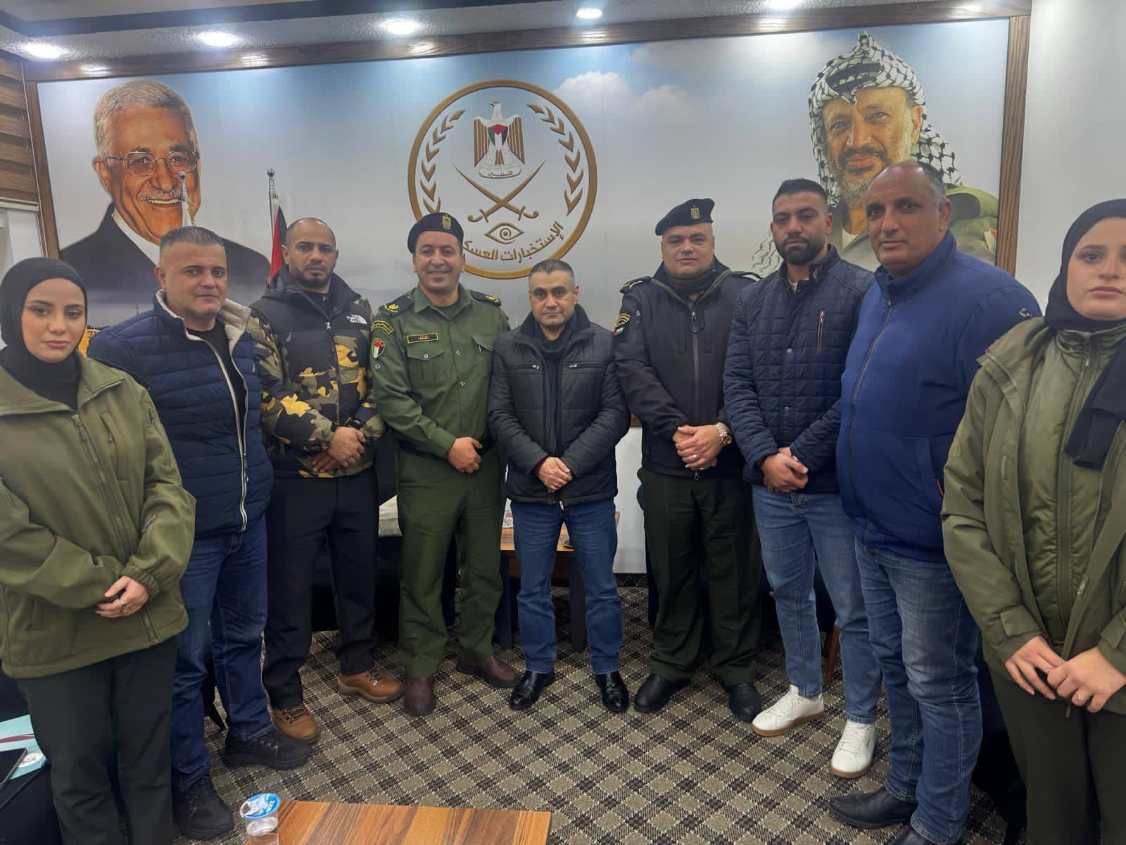 التوجيه الوطني والمعنوي للقدس ورام الله يلتقي مدير الاستخبارات في المحافظتين