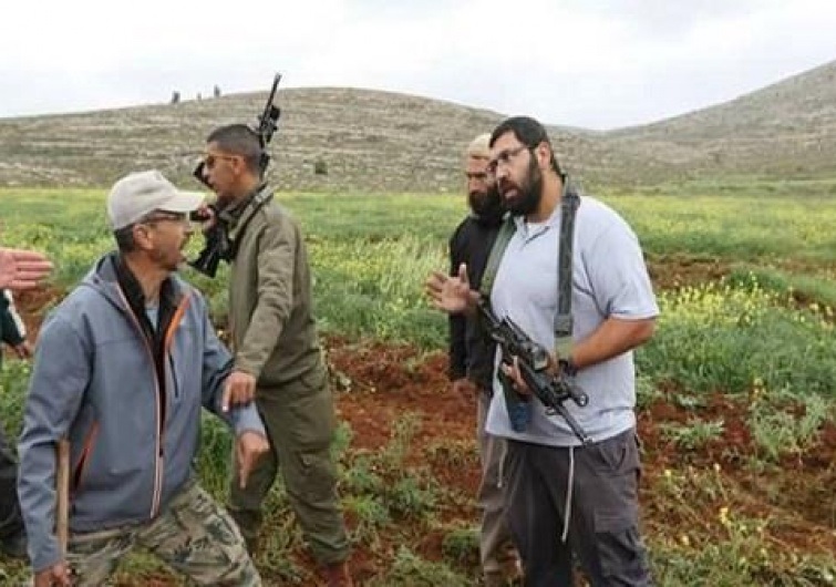 مستوطنون يتلفون 8 دونمات من حقول القمح والشعير في مسافر يطا جنوب الخليل