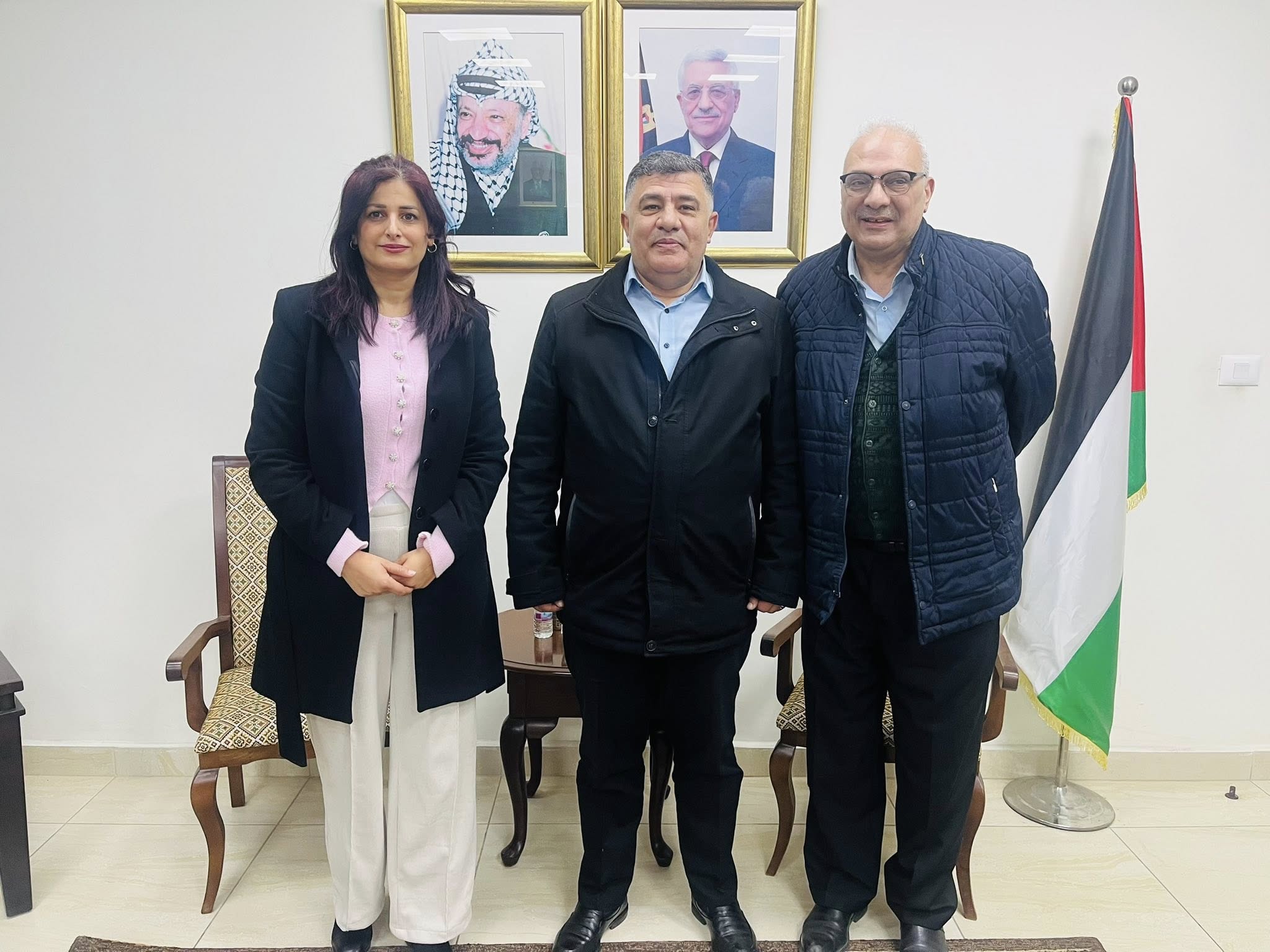 محافظ نابلس يستقبل مديرة مكتب تلفزيون فلسطين الجديدة بنابلس مي حبايب ويبحث سبل التعاون