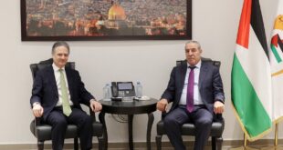 حسين الشيخ يستقبل القنصل الإسباني لدى دولة فلسطين