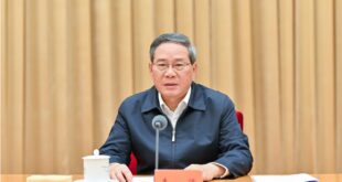 رئيس مجلس الدولة الصيني يترأس اجتماعا تنفيذيا للمجلس