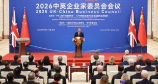 رئيس مجلس الدولة الصيني : على الصين وبريطانيا مواصلة "روح كسر الجمود في العلاقات" وتعزيز روابط التعاون