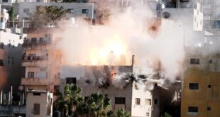 جيش الاحتلال يفجر شقة سكنية في مدينة نابلس