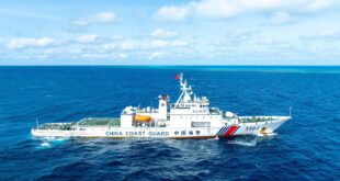 شفا - نفذ خفر السواحل الصيني، اليوم الجمعة، دوريات إنفاذ القانون في المياه الإقليمية لهوانغيان داو التابعة للصين وفي المناطق المحيطة بها.
