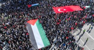 السفير نصري أبو جيش يشارك في مسيرة جماهيرية حاشدة باسطنبول دعما لفلسطين