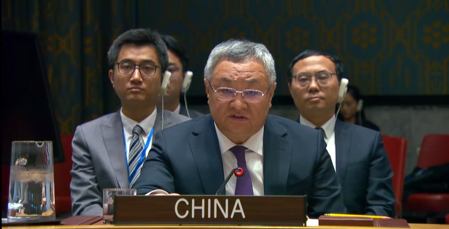 المندوب الصيني في مجلس الأمن : الصين ترفض رفضاً قاطعا أي محاولة لضم الأراضي الفلسطينية