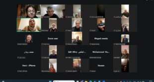 إقليم حركة فتح في السويد يعقد لقاءٌ سياسي موسّع عبر تقنية الاتصال المرئي مع عضو اللجنة المركزية دلال سلامة