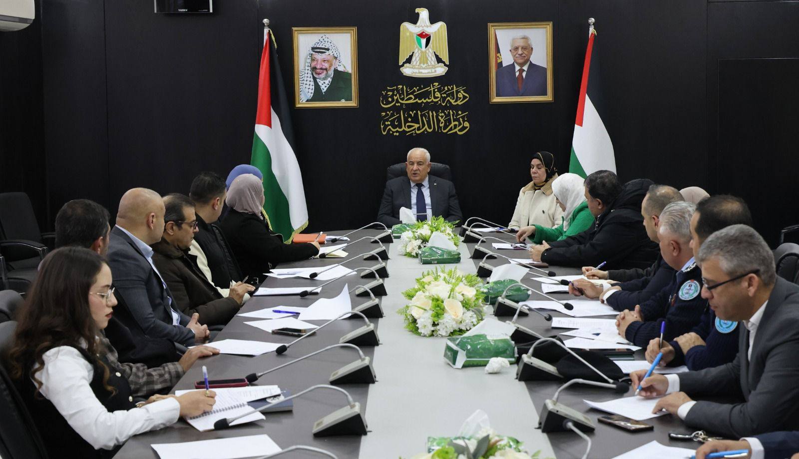 وزير الداخلية يترأس اجتماع الفريق الحكومي لمتابعة التزامات دولة فلسطين باتفاقية مناهضة التعذيب