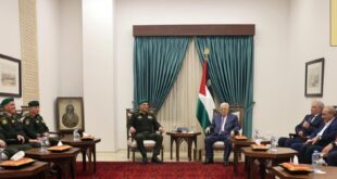 الرئيس محمود عباس يتسلم التقرير السنوي لهيئة التدريب العسكري