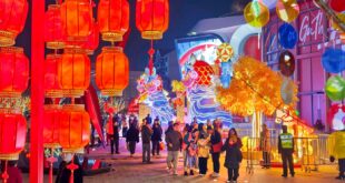 الصين تحتفل باليوم الرابع من العيد بأجواء مفعمة بالحيوية