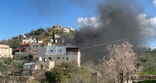 إصابات وإحراق مخزن ومركبة في هجوم للمستوطنين على جالود جنوب نابلس