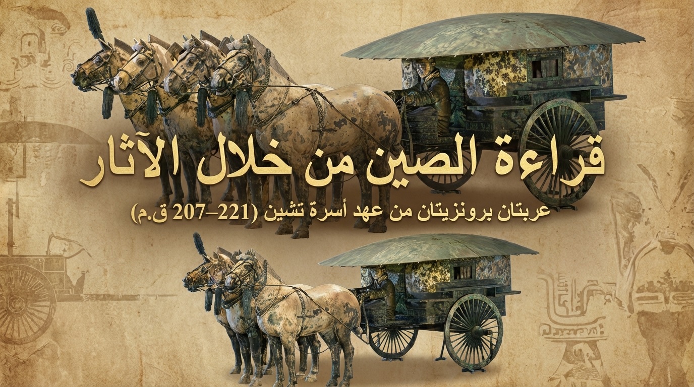 قراءة الصين من خلال الآثار.. عربتا برونز من عهد أسرة تشين