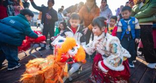 الاحتفال بعيد الربيع في مختلف أنحاء الصين