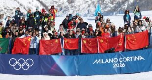 اللجنة المركزية للحزب الشيوعي الصيني ومجلس الدولة الصيني يهنئان الوفد الصيني في أولمبياد ميلانو-كورتينا 2026