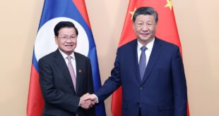 الرئيس الصيني شي جين بينغ والزعيم الأعلى للاوس يعلنان إطلاق عام الصداقة الصينية-اللاوسية