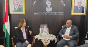 شؤون المراة وهيئة مقاومة الجدار والاستيطان يبحثان آليات توحيد الجهود في رصد وتوثيق الانتهاكات التي تتعرض لها المرأة الفلسطينية