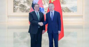 مسؤول رفيع المستوى من الحزب الشيوعي الصيني يجتمع مع المبعوث الخاص لحزب وحكومة كوبا