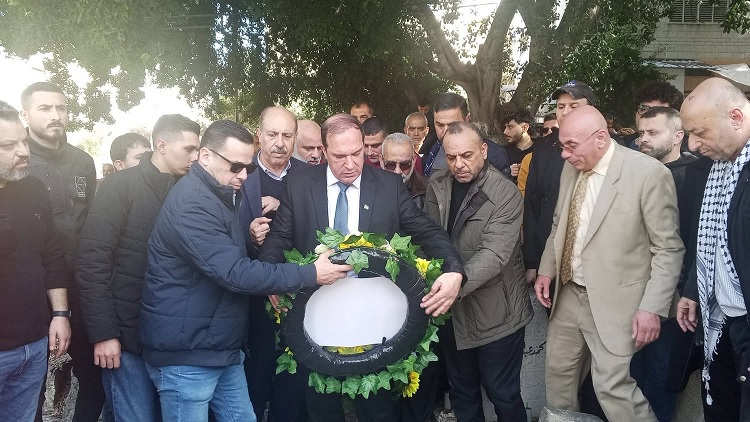 طولكرم: تشييع جثمان المناضل عبد الناصر صالح تايه بحضور رسمي وشعبي