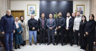 محافظ جنين كمال أبو الرب يستقبل مدير المجلس الأعلى للشباب والرياضة محمد صباح