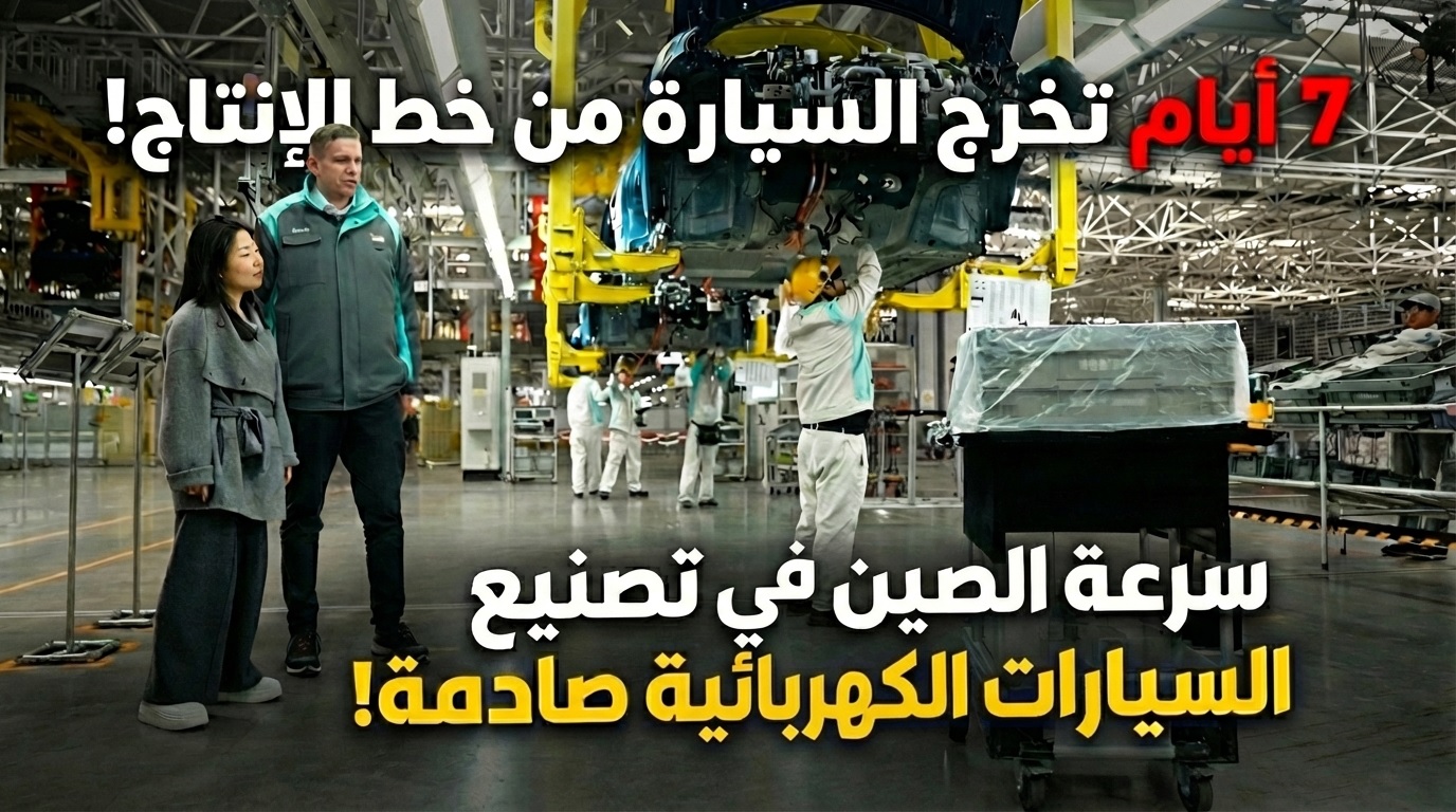 7 أيام تخرج السيارة من خط الإنتاج! سرعة الصين في تصنيع السيارات الكهربائية صادمة