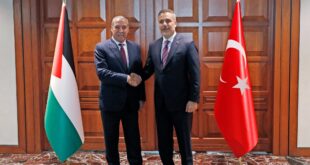 وفد فلسطيني برئاسة سيادة نائب الرئيس حسين الشيخ يلتقي وزير الخارجية التركي