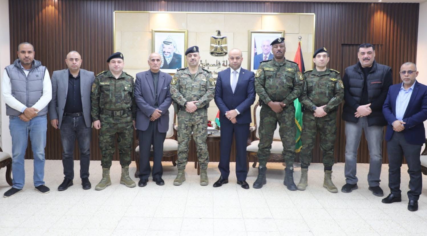 قائد قوات الأمن الوطني اللواء العبد إبراهيم خليل يزور محافظة أريحا والأغوار