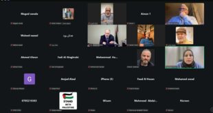 لقاء عبر “الزوم” بين الاتحادات الشعبية لمنظمة التحرير الفلسطينية في السويد والاتحاد العام للمنظمات الأهلية الفلسطينية بمشاركة الجاليات الفلسطينية في أوروبا