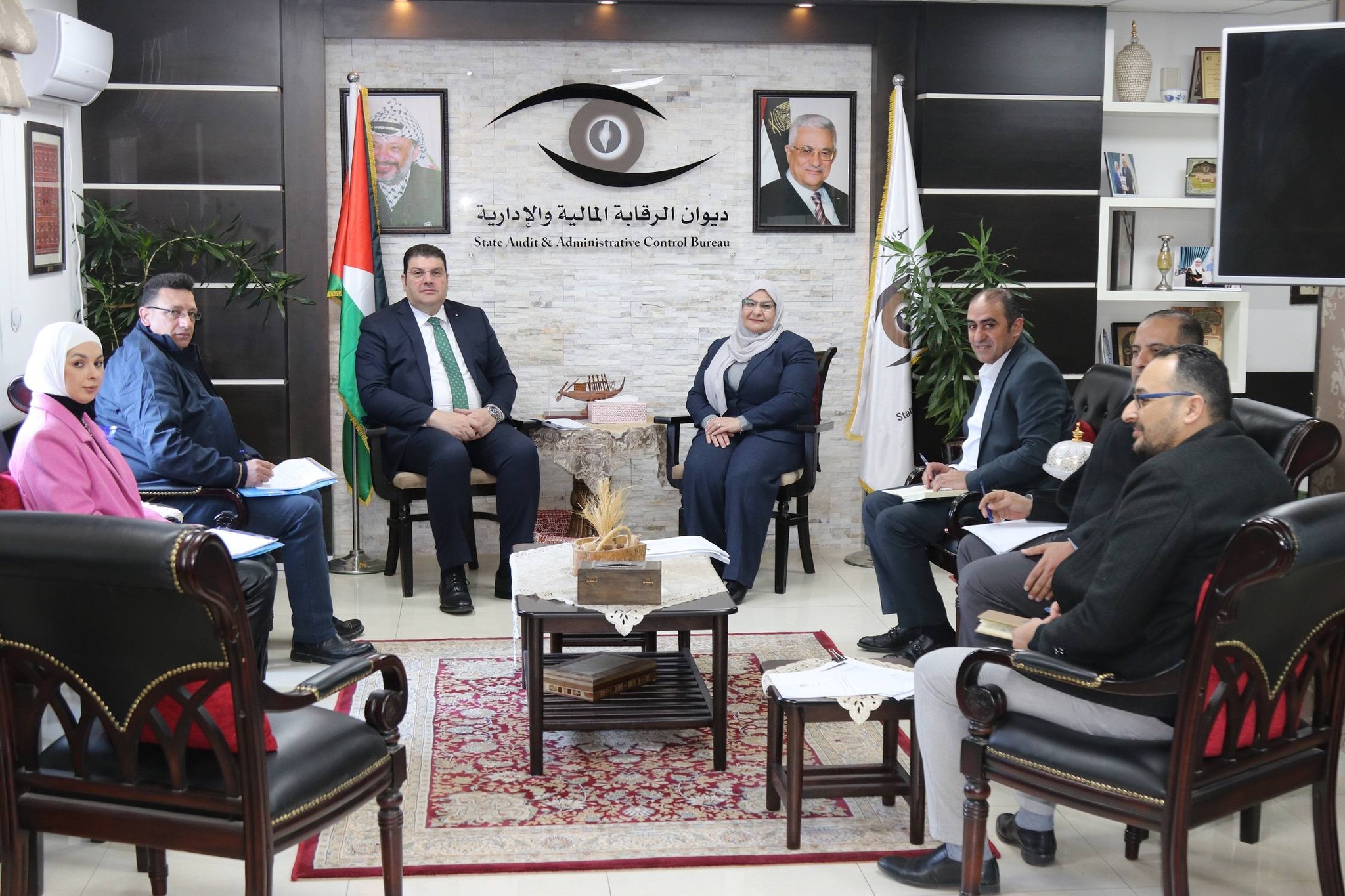 رئيس ديوان الرقابة السيدة أمل فرج تستقبل رئيس لجنة الاصلاح الوزارية الدائمة