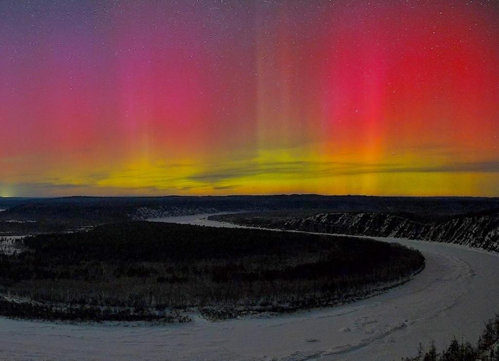 شفق قطبي مرصود في شمال شرقي الصين
